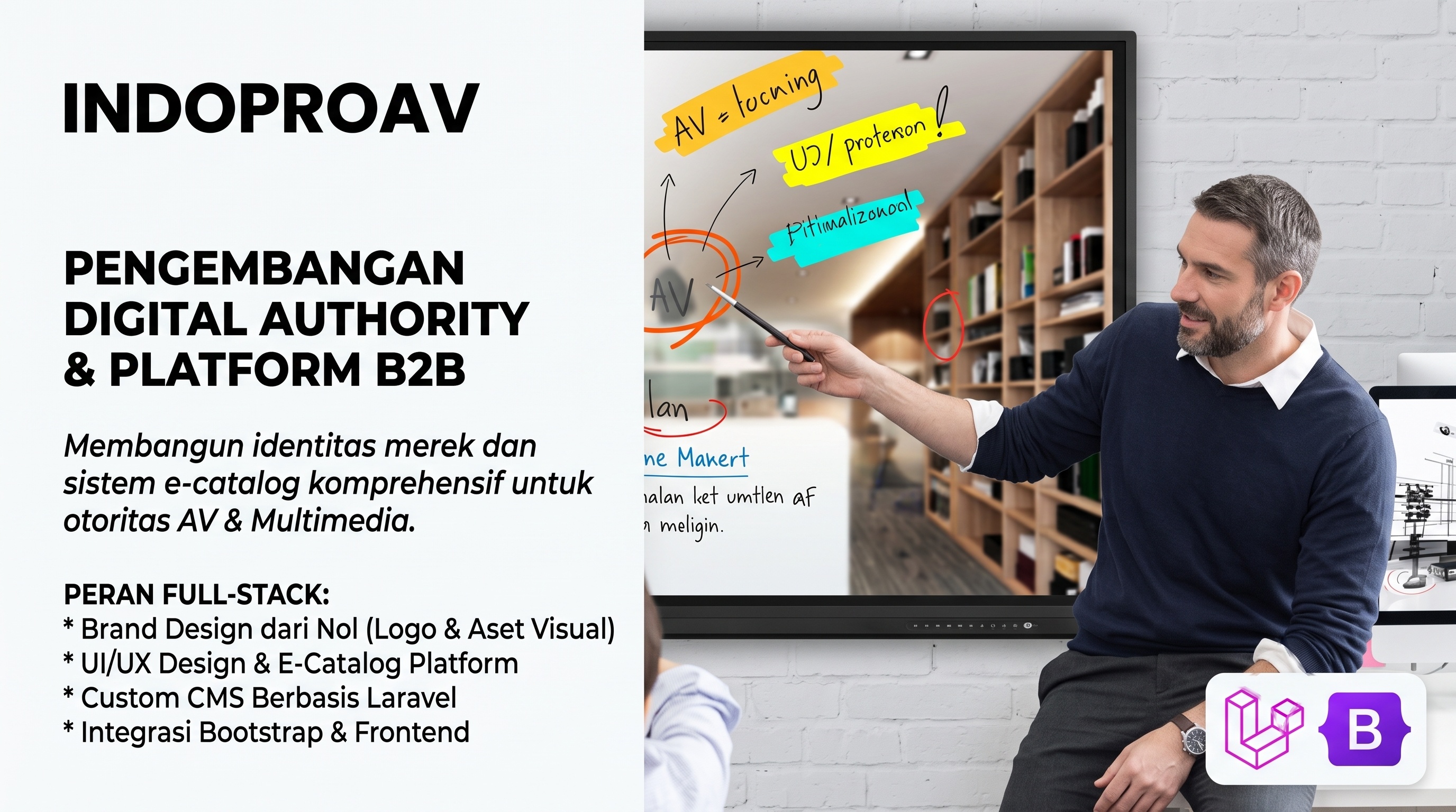 End-to-End Digital Platform & Brand Identity untuk IndoProAV