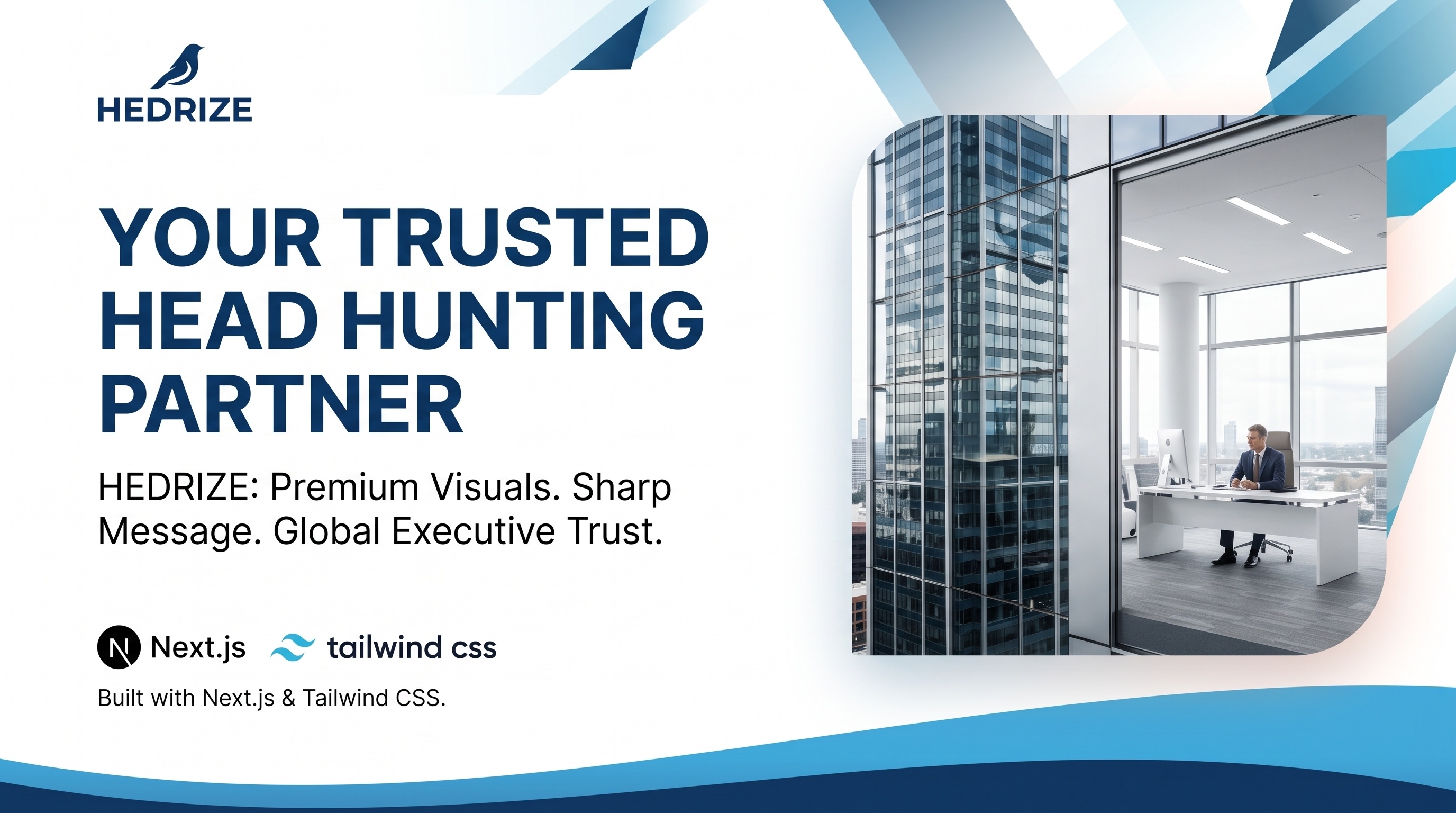 Website Premium Executive Search untuk Hedrize