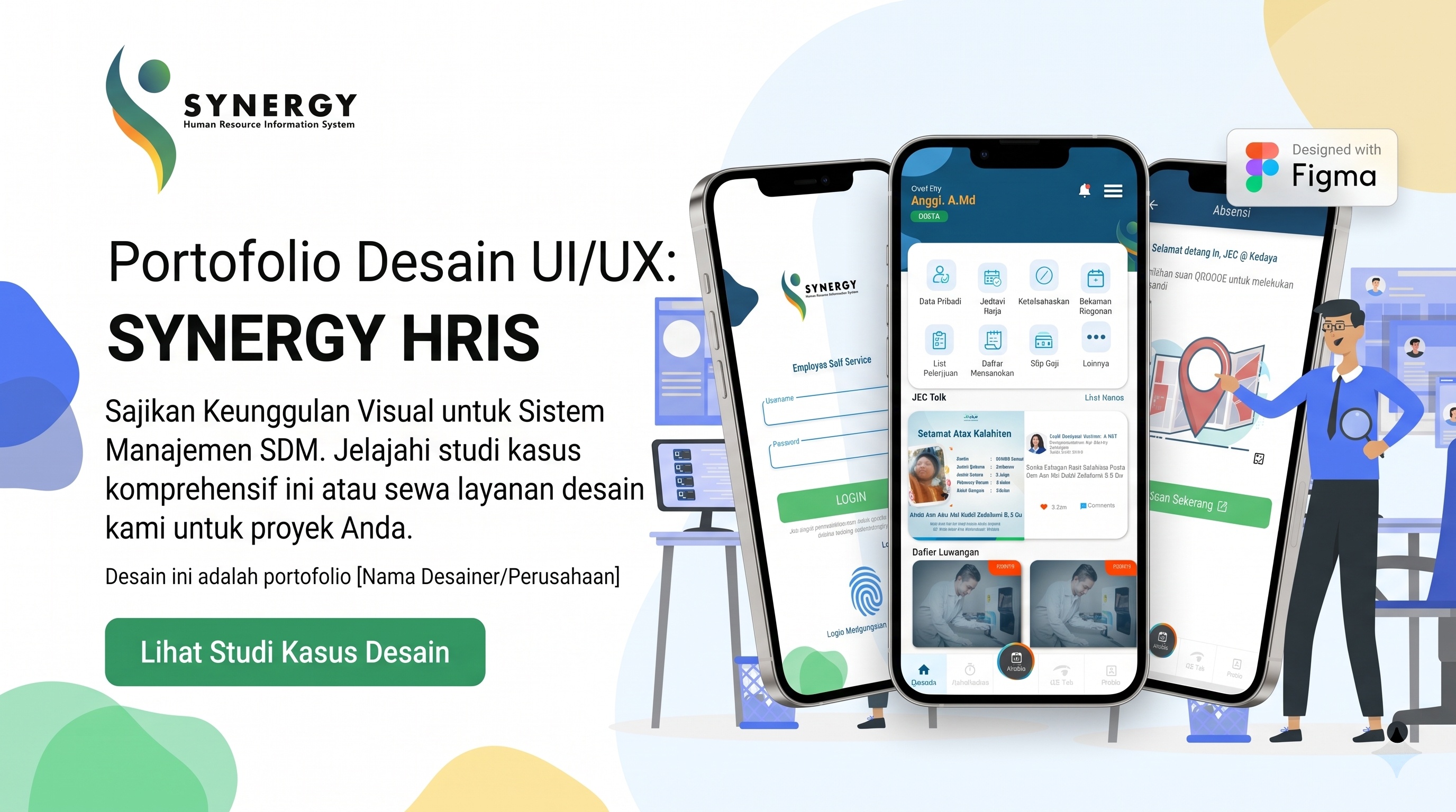 Portofolio Desain Aplikasi Mobile HRIS - Bridpop