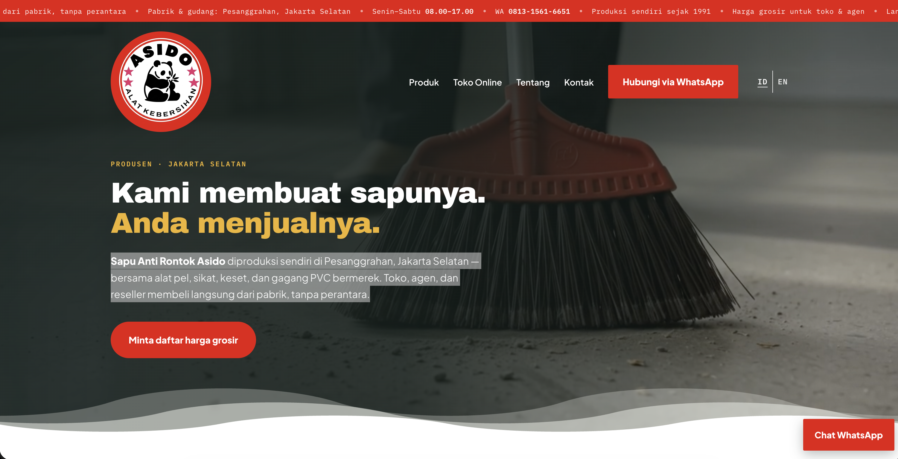 Custom WordPress Template & Desain UI/UX untuk Asido.id
