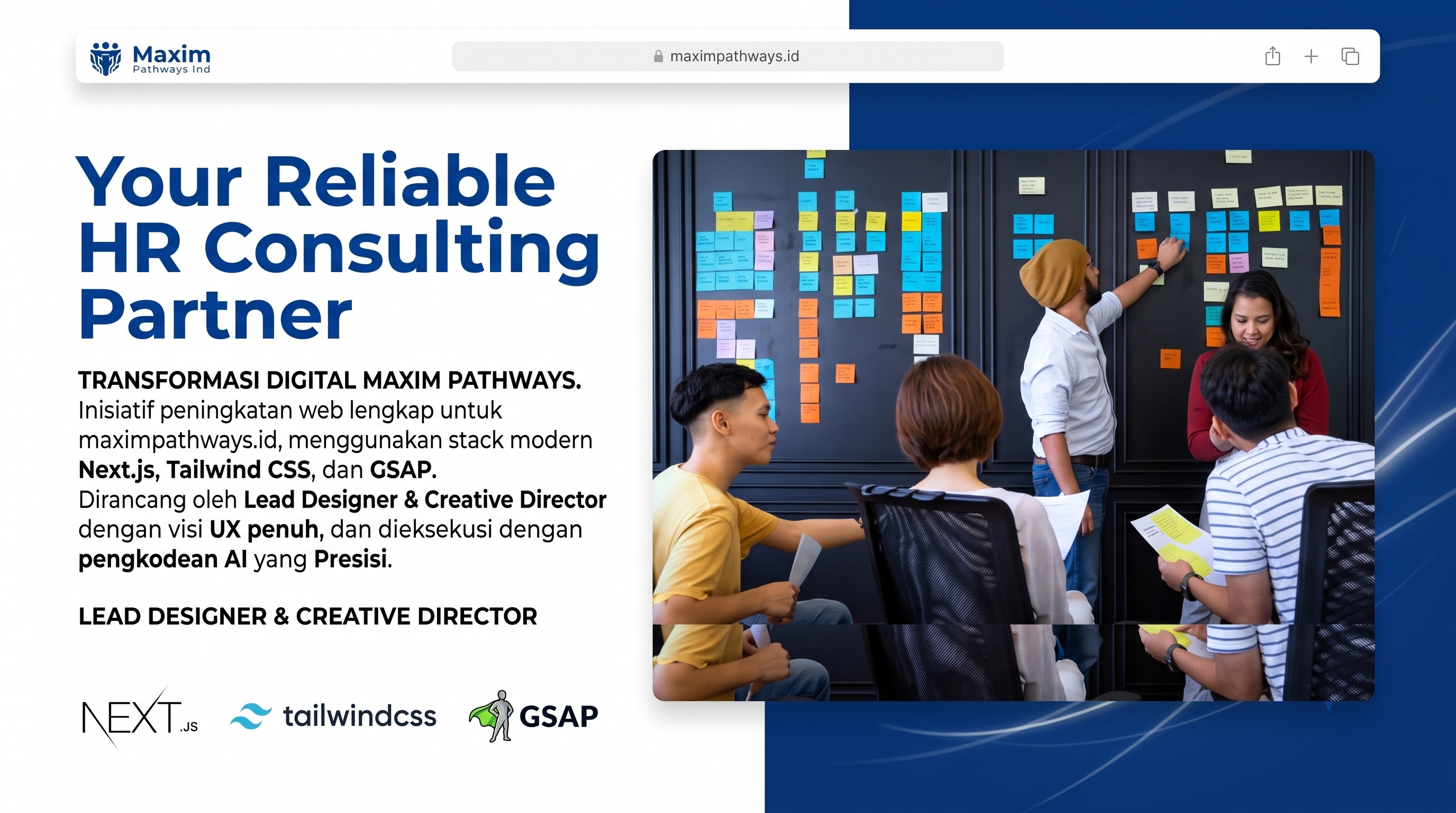 Platform Digital Interaktif untuk Maxim Pathways (HR Consulting & Talent Search)
